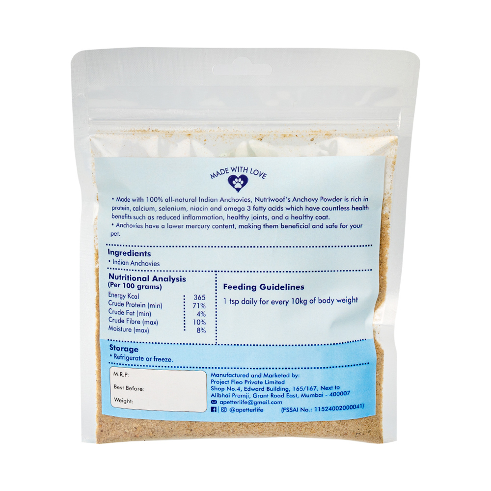 Nutriwoof Anchovy Powder (150 grams)