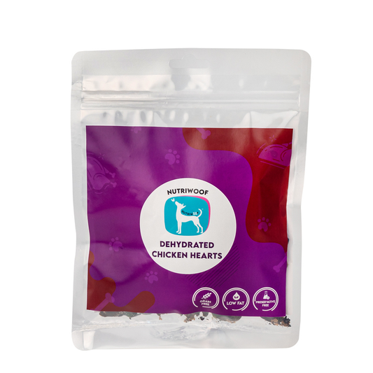 Nutriwoof Dehydrated Chicken Hearts (100 grams)