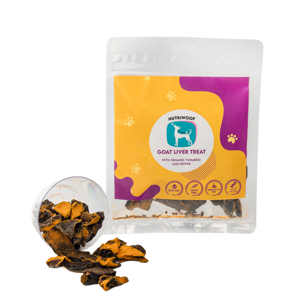 Nutriwoof Goat Liver Treat with Turmeric (70 grams)